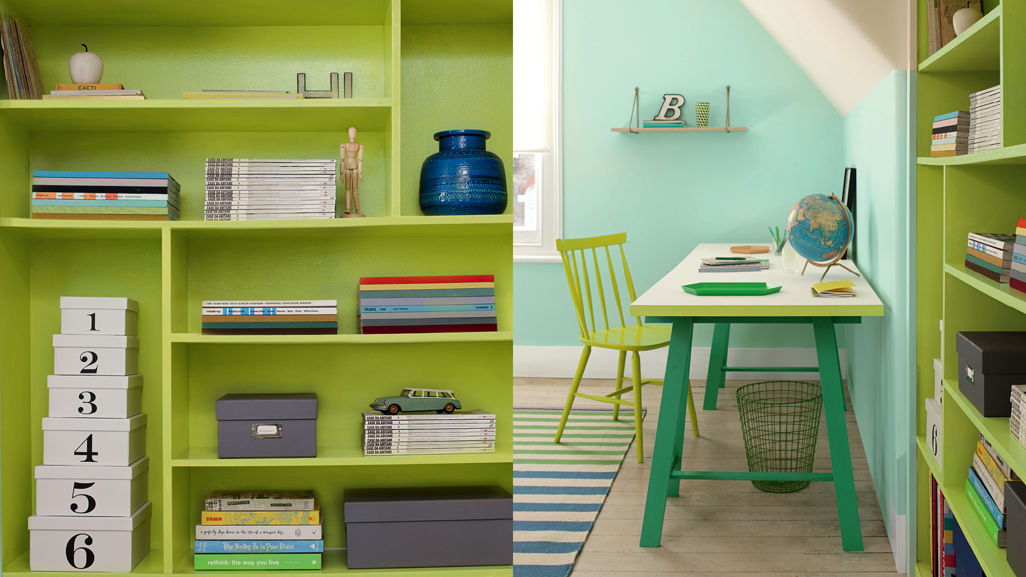Paint your furniture Если вам очень нравится какой-то цвет, но вы почему-то не хотите портить им дизайн стен гостиной, отличный вариант — покрасить им рамы окон или дверные проемы.